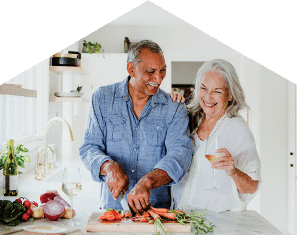 couple dans la cuisine
