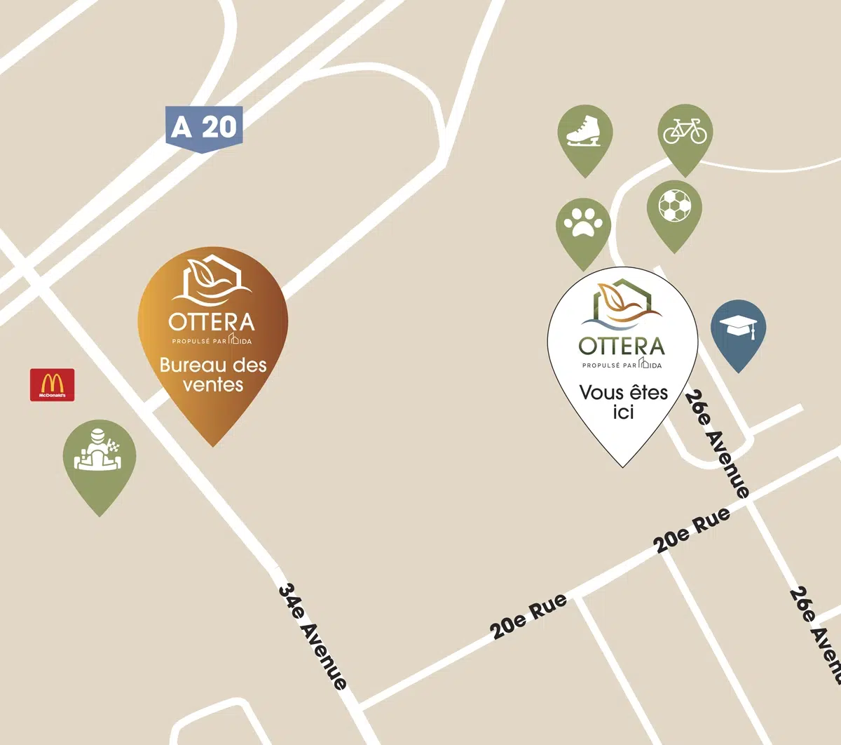 localisation projet OTTERA à St-Zotique